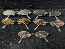 Popular Fashion Small Oval Women Luxury Sunglasses Vintage Punk