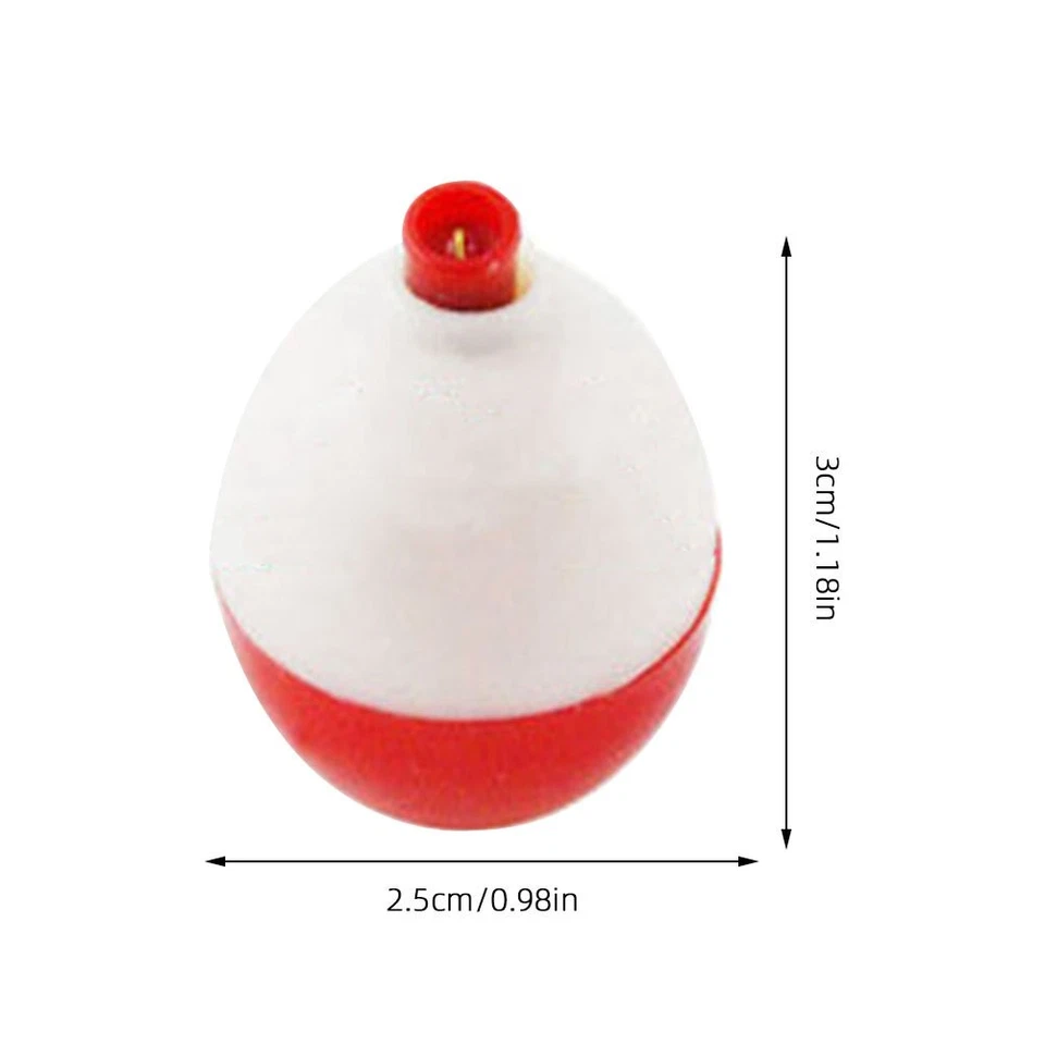 30 Pcs/lot ABS Dur Blanc Pêche En Eau Douce Pour Mer Flotteur De Peche Bouée - Photo 4/4