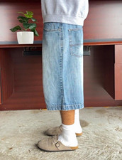 Vintage Made In USA 90s Denim Jean Baggy Jnco Style Jorts : 36