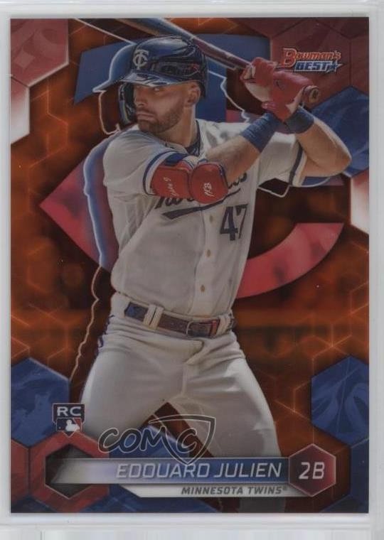 2023 Bowman's Best Orange Refractor 6/25 Edouard Julien #36 Rookie RC 00ht