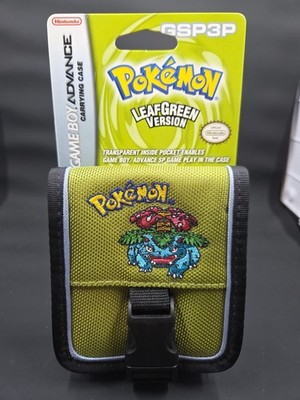 Pokemon Leaf Green Gameboy Advance carrying case GSP3P Venusaur 2004 Sealed