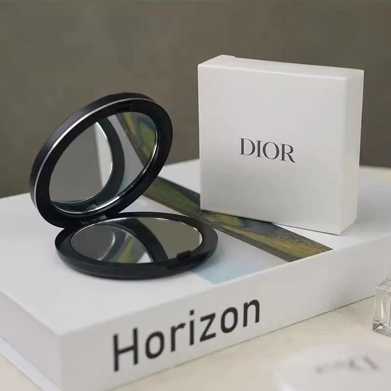 Espejo compacto de maquillaje Dior Beauty negro plateado regalo VIP nuevo en caja Foto 4 de 4