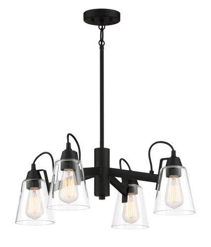 Minka Lavery 3994 Beckonridge 4 Light 24"W Chandelier - Coal - Picture 3 of 3
