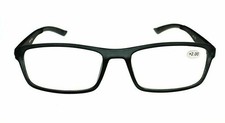 Black Nearsighted  Rubberised Retro Frame Glasses Unisex NT125