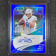2025 Absolute Football WILL DISSLY Signature Standouts Auto Blue 1/35