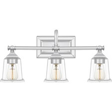 Nicholas 3-Light Bathroom Vanity Light in Polished Chrome