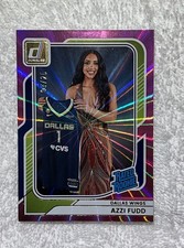 2026 Panini #86 Azzi Fudd Rated Rookie Wings Pink Lazer Short Print /25
