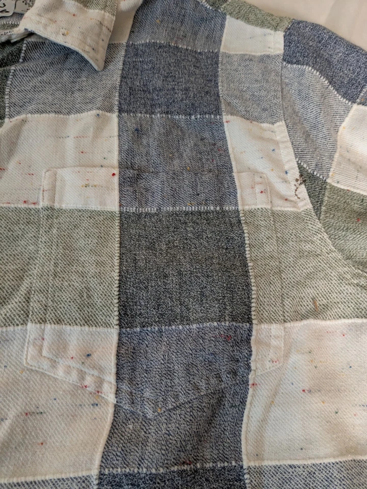 Camisa a cuadros manga larga con botones Lemon Grass para mujer talla XL Foto 4 de 4