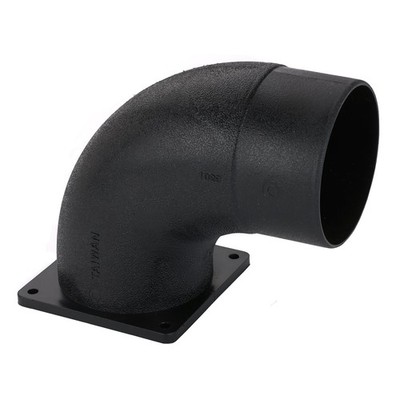 WOODRIVER Dust Connection 4'' Flanged Elbow Fitting for Dust Collection System