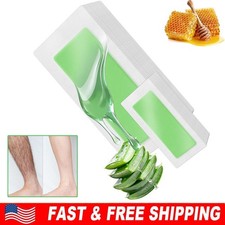 50PCS Hair Removal Paper Double Sided Cold Wax Strips Body Depilatory Patch Skin