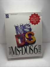 Vintage Microsoft MS DOS 6 Upgrade 3.5" Disks Operating System SEALED