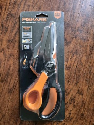 Fiskars Multipurpose Garden Shears Ergonomic Titanium-Enhanced Knife Sheath 5692
