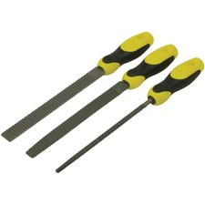 Stanley Rasp Set 3 Piece Round , 1/2 Round, Flat 200mm (8in)