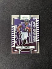 2023 Panini Absolute Football Card #111 Zay Flowers Rookie Foil Green Lettering