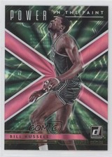 2021 Panini Donruss Power in the Paint Holo Pink Laser Bill Russell #6 HOF 0i1b