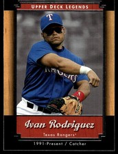Ivan Rodriguez 2001 Upper Deck Legends #21 Rangers MLB READ FREE SHIPPING