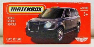 Matchbox 2021 power grabs levc tx taxi black # 46 / 100