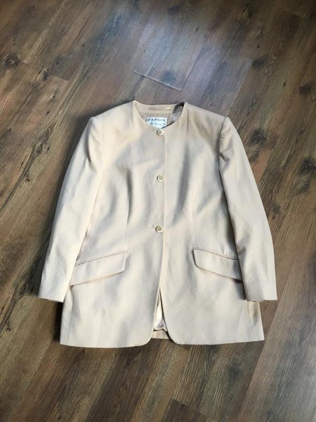 Women Jaeger Coat Beige 44 / XXL / 52
