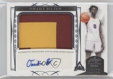 2022-23 Leaf Trinity Patch Silver /99 Omaha Biliew #PA-OB1 Patch Auto 13u1