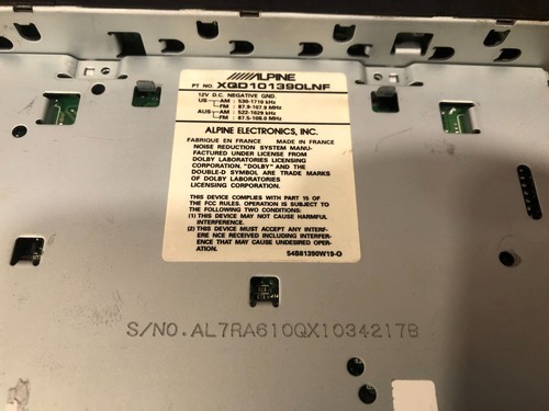 1999-2004 LAND ROVER DISCOVERY AM FM CD TAPE CASSETTE RADIO STEREO PLAYER OEM - Picture 13 of 13