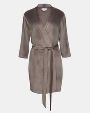  64 Splendid Velour Robe  Grey  Small / Medium