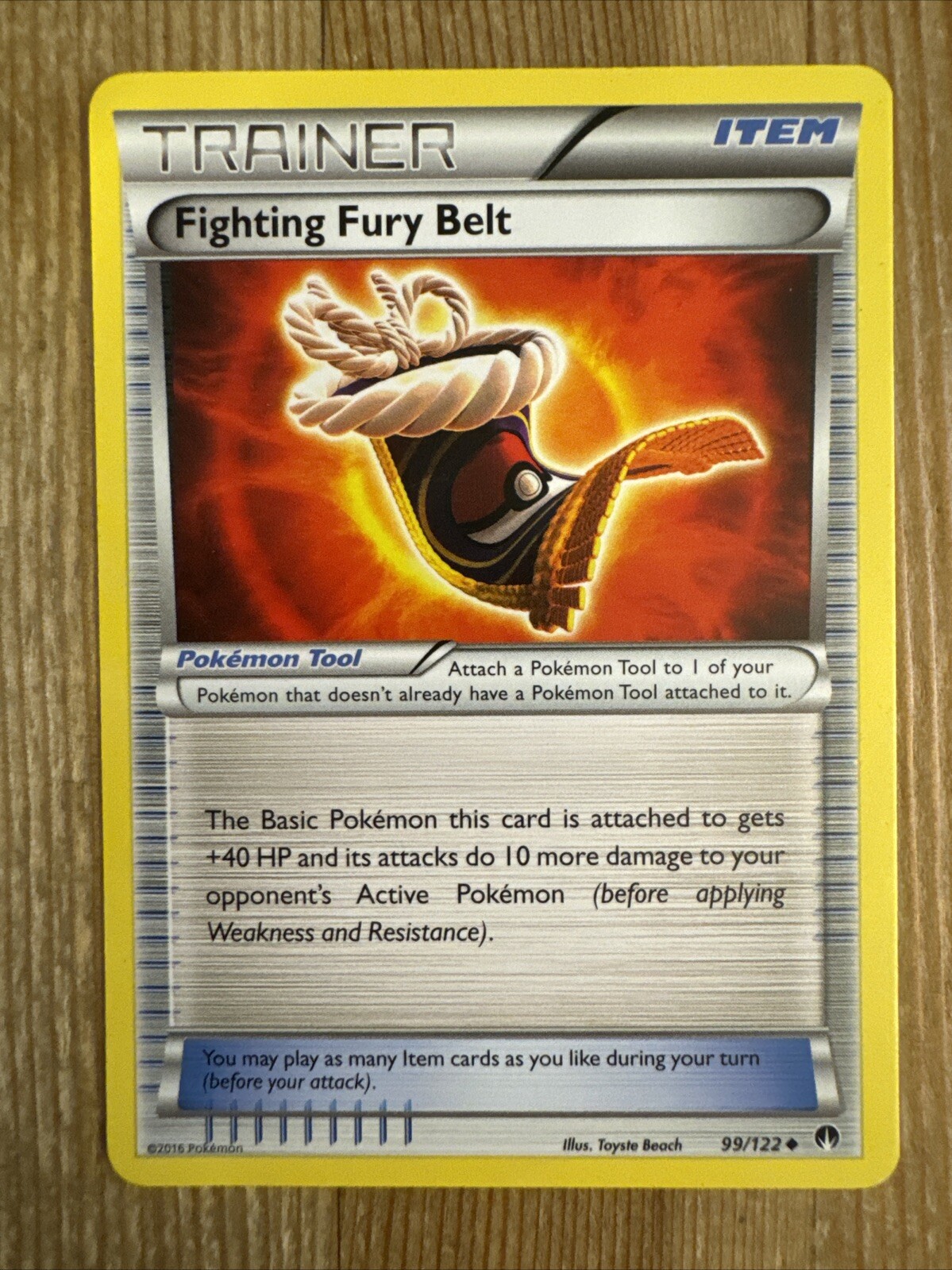 Fighting Fury Belt - 99/122 - Pokemon Breakpoint XY Uncommon Card LP