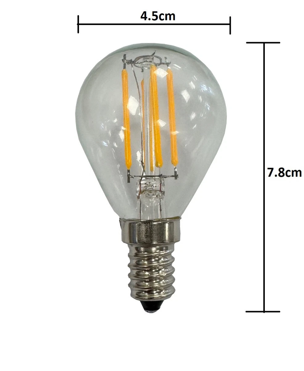DC5V 5W LED E14 G45 Bombilla 1.5W - Blanco Cálido, Lámpara Regulable Repuesto