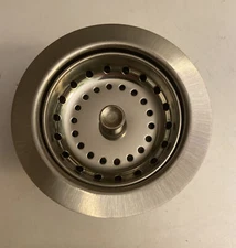 Sink Strainer Stainless Steel 4 1/2" Fixed Post