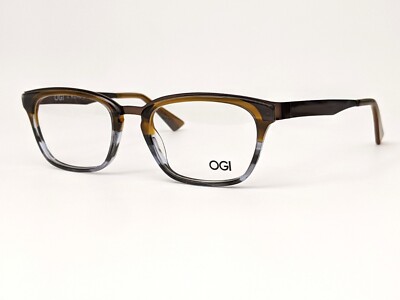 OGI Evolution 9231 2075 Eyeglasses Frames: Butterscotch & Blue Bay / 53-19-140