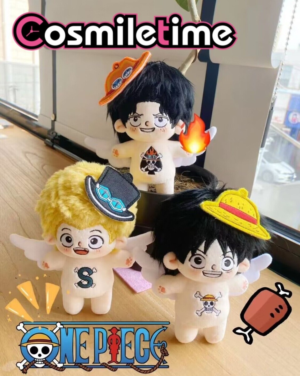 Anime One Piece Sabo Luffy Ace 15cm Plush Doll Stuffed Plushie Toy