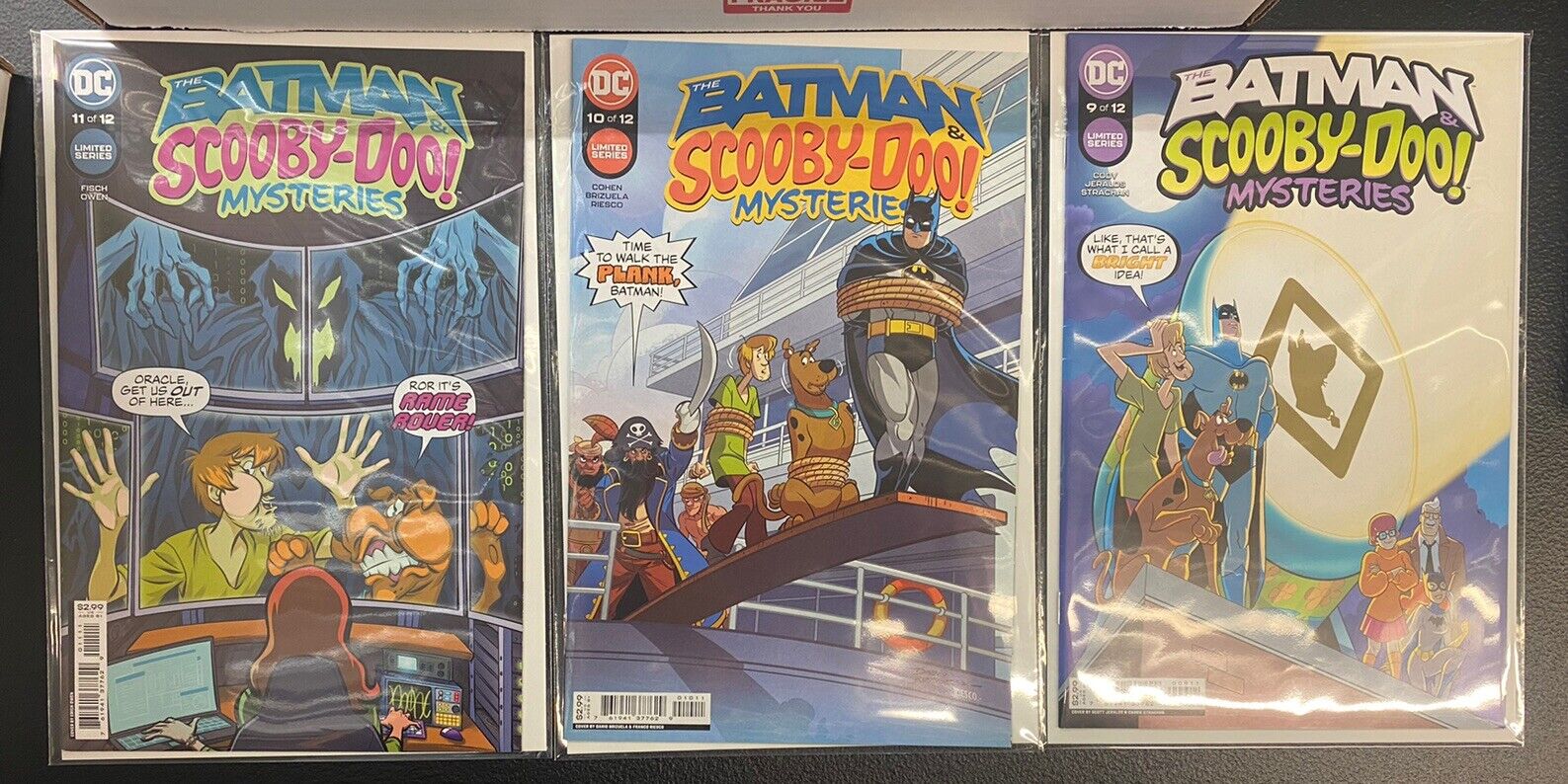 Batman and Scooby-Doo Mysteries #9 #10 #11 DC COMIC BOOK SET LOT