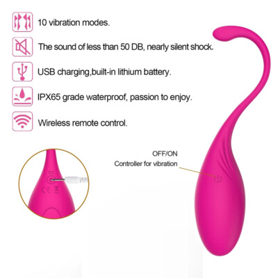 silent vibrating egg Wireless Outdoor Remote Control Vibrating Egg Bullet Vibrator Sex Toys for  Women main image 1