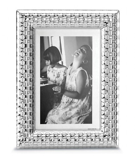 Lenox Reed & Barton Silverplated Watchband Pattern 4"x 6" Photo Frame 866458 Nib