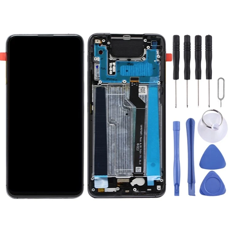 LCD Screen Touch Digitizer With Frame Assembly Black For Asus Zenfone 6 ZS630KL  - Image 2 of 3
