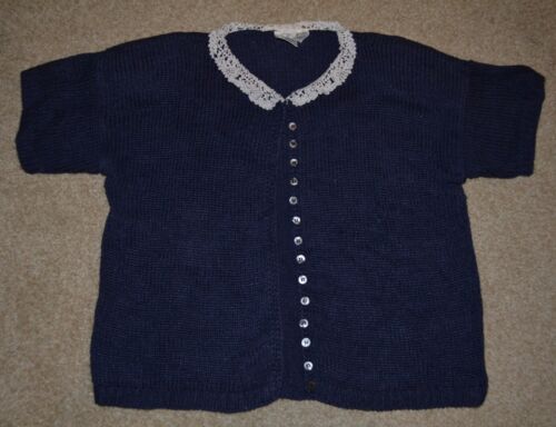 Women's Vintage Sweater J G Hook Large Purple Lac… - image 1