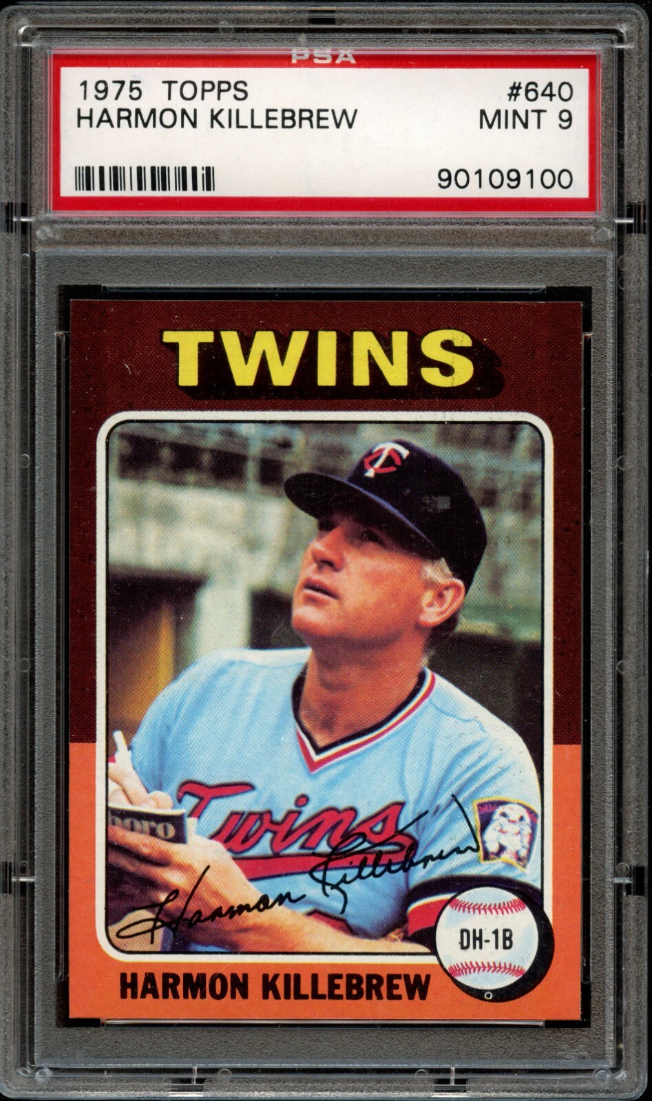 BB - 1975 Topps - #640 - Harmon Killebrew - PSA 9 - MINT