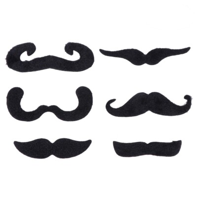 6 Pcs Klebrige tendance Schnurrbart Faux Schnurrbart Santa Bart Und Schnurrbart