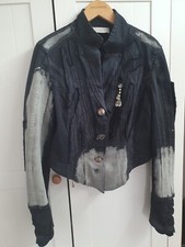 Elisa Cavaletti Denim Stretch Jacket Size M