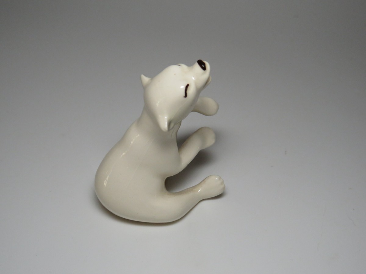 Hagen Renaker Piano Polar Bear With Open Mouth Miniature Figure
