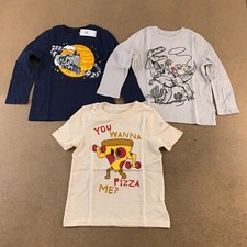Old Navy Toddler Size 3T Multicolor Graphic Print 3 Pack T-Shirts NWT