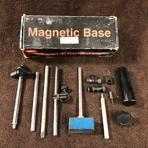 Lot w/Magnetic Base, Clamps for Indicators, Arms, Knobs ect