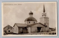 Sitka Alaska AK Russian Church Antique Real Photo Postcard RPPC 1920-40