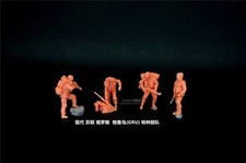 3D Printed 1/72 Russia GRU Special Forces 4-Person Group Plain Soldiers Model