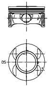 KOLBENSCHMIDT 40027710 Piston for CHEVROLET,HOLDEN,OPEL,VAUXHALL
