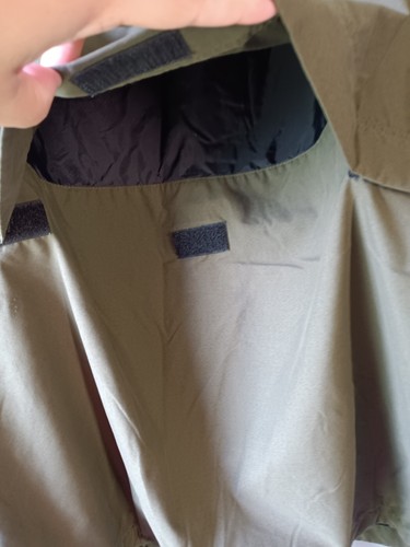 Vintage Ultra Club Collection Jacket Windbreaker Hood Tan And Black Men's XL - Picture 16 of 24