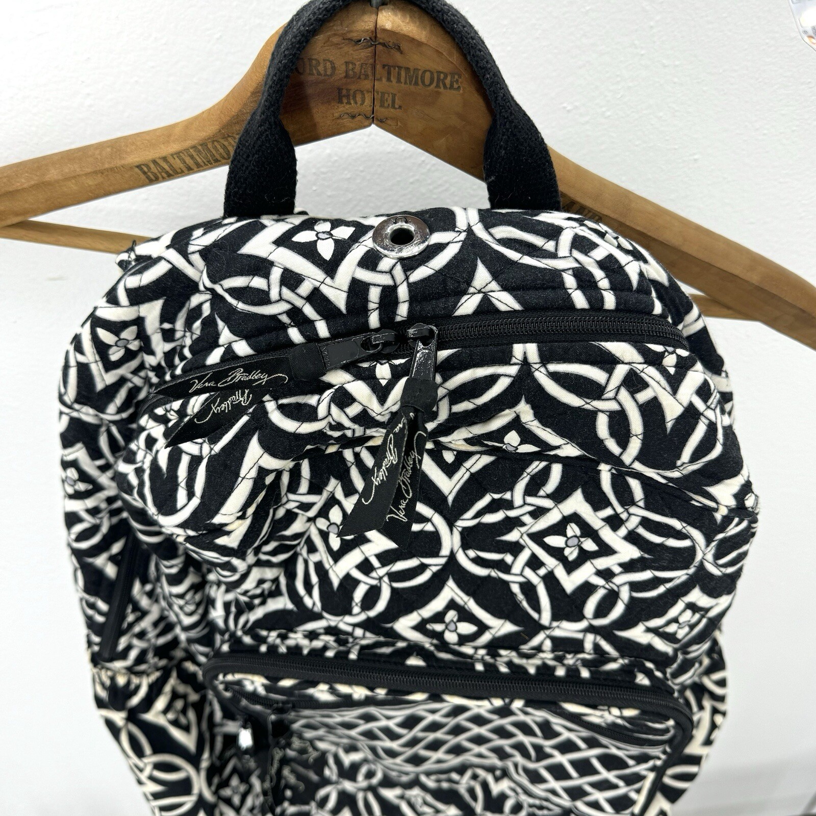 Vera Bradley  Tech backpack Concerto pattern Blac… - image 3