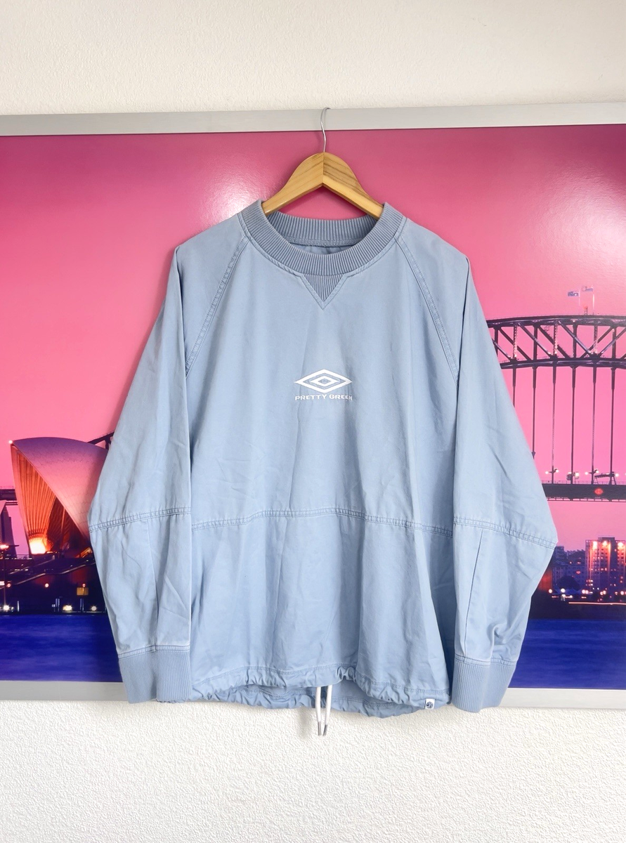Pretty Green X Umbro Blue Drill Top | Large | Liam Gallagher