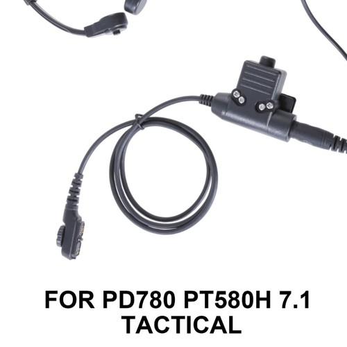 Słuchawki z wibracjami gardła PTT Mic Air Tube do radia PD780 PT580H PD780G - Zdjęcie 4 z 8