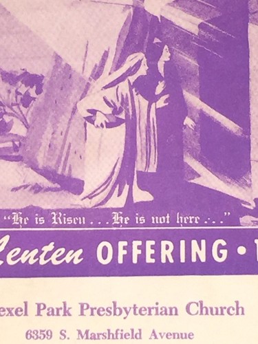 VINTAGE 1948 LENTEN SELF-DENIAL FOLDER DREXEL PARK PRESBYTERIAN CHURCH - Picture 3 of 9