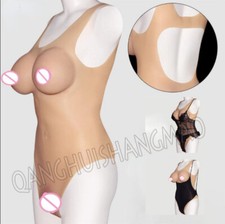 Crossdresser Silicone Breast Forms Full Bodysuit Transgender Fake Vagina